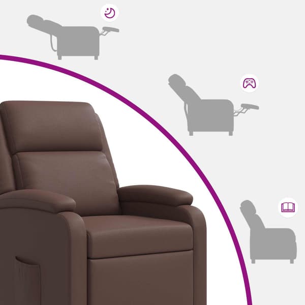 Recliner Brun Konstläder