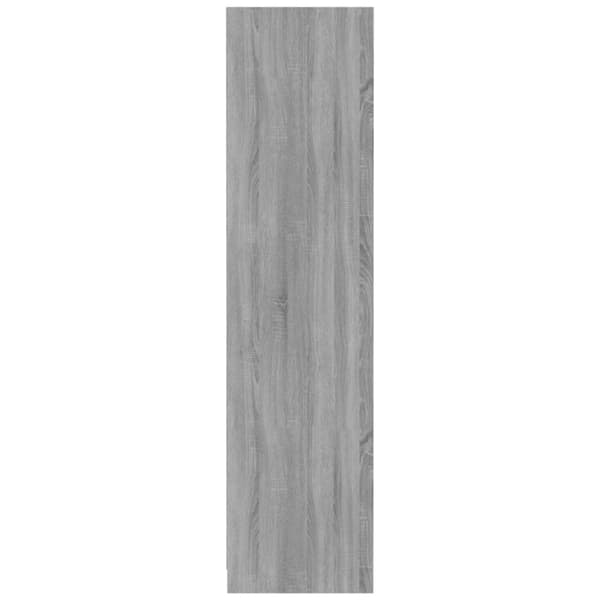 Garderob grå sonoma 100x50x200 cm konstruerat trä