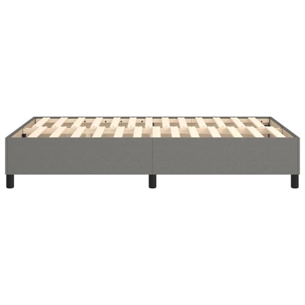 Boxspring-sängram mörkgrå 120x200 cm tyg