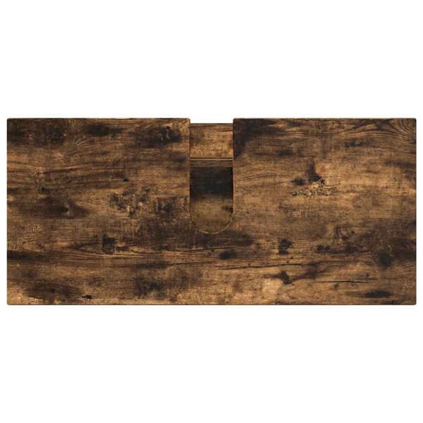 Badrumsmöbelset 5 st Rökt ek 35 x 30 x 192 cm