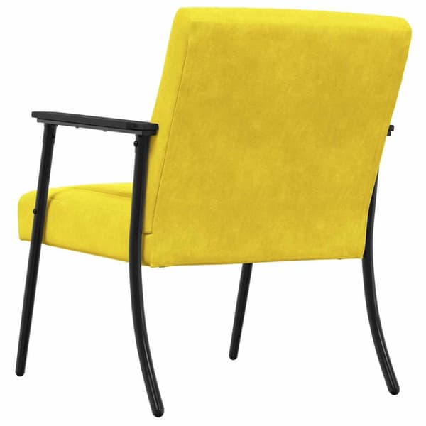 fåtölj Gul 59 x 75 x 78 cm Sammet