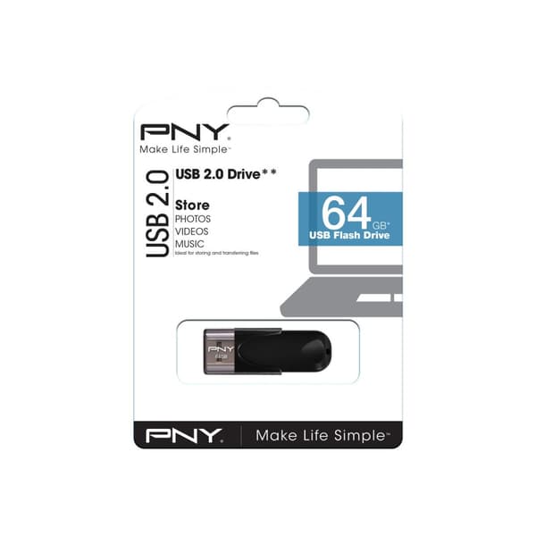 PNY Attaché 4 - USB flash-enhet - 64 GB