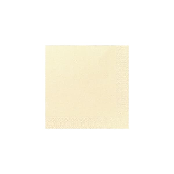 Servett 3-lags 40x40cm vanilj 125/fp