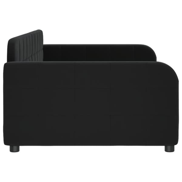 Dagbädd svart 100x200 cm sammet