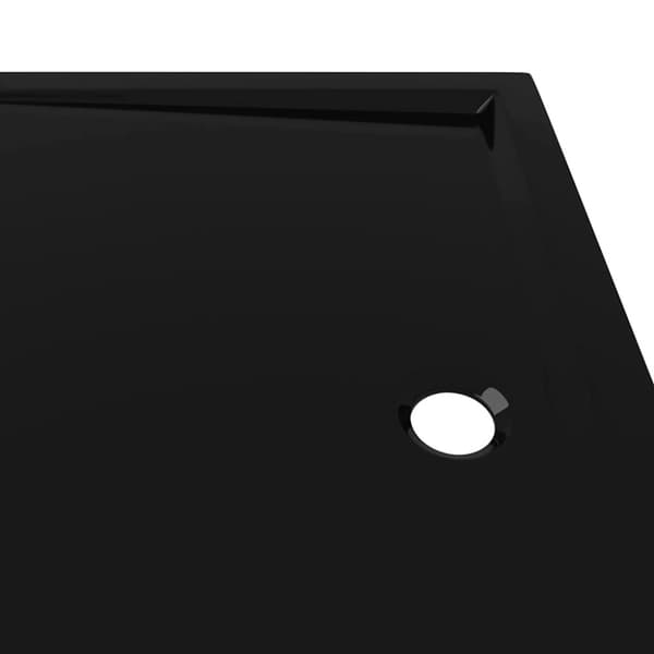 Duschkar rektangulärt ABS svart 70x100 cm