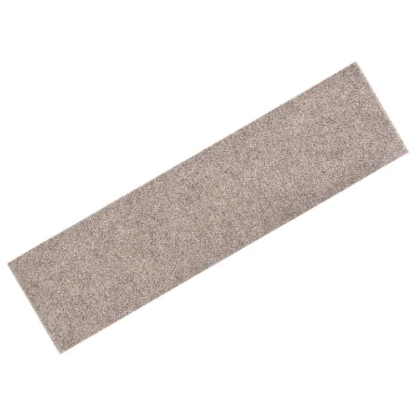 Trappmattor självhäftande 15 st 76x20 cm beige rektangulära