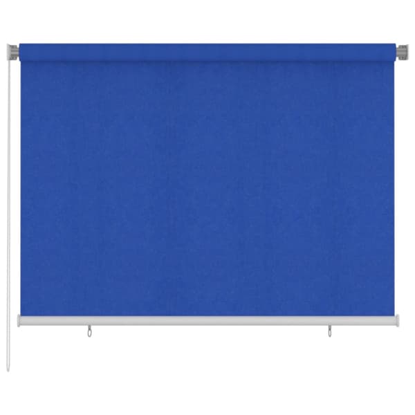 Rullgardin utomhus 200x140 cm blå HDPE