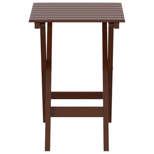 Sidobord hopfällbar brun massivt poppelträ