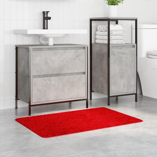 Halkfri Badmatta Röd 60 x 90 cm PP