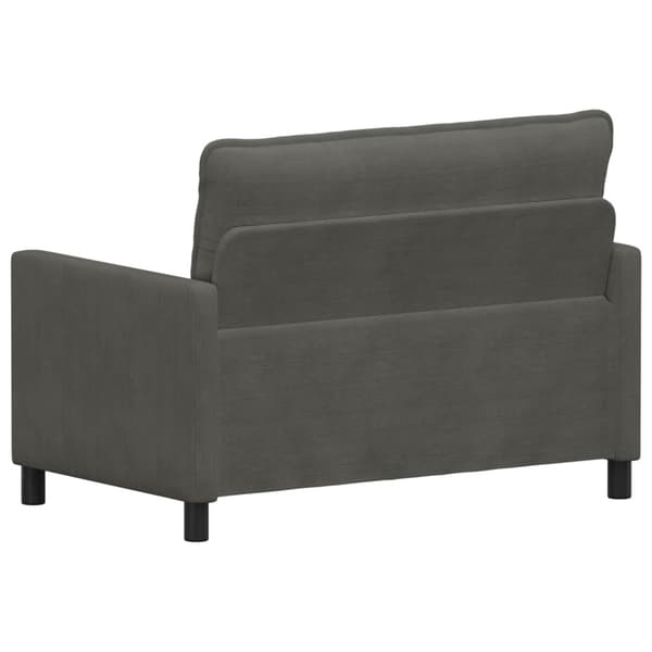 Soffa Mörkgrå 126 x 81 x 87,5 cm Tyg
