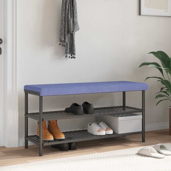 Bänk kudde Tyg Jeansblå Djup 35 cm