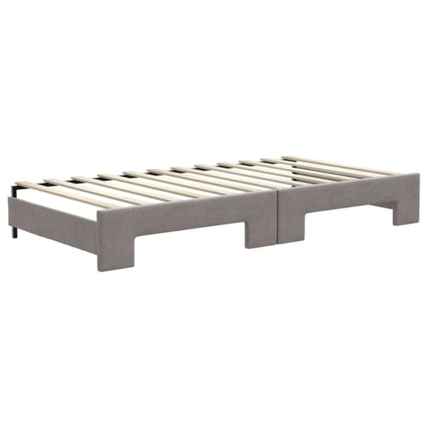 Dagbädd utdragbar taupe 100x200 cm tyg