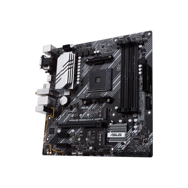 ASUS PRIME B550M-A WIFI II - moderkort - micro ATX - Socket AM4 - AMD B550