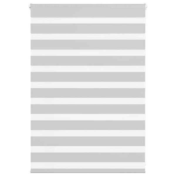 Rullgardin zebra ljusgrå 110x100 cm tyg bredd 105,9cm polyester