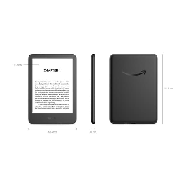 Amazon Kindle - 11:e generation - eBook-läsare - 16 GB - 6" (Öppnad)