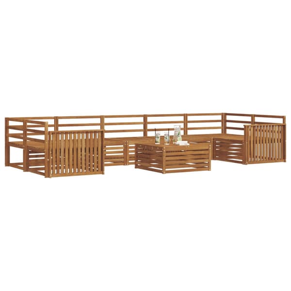Utomhussoffset 8 pcs Naturfärg