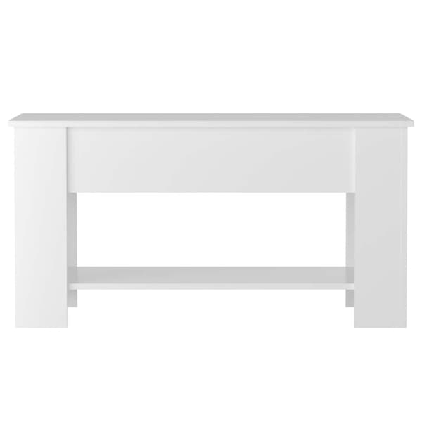 Soffbord vit högglans 101x49x52 cm konstruerat trä