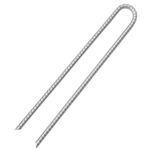 Tältpinnar 6 st U-formade 41,5 cm Ø12 mm galvaniserat stål