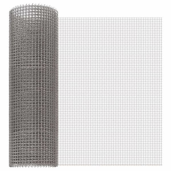 Nätduk 40 x 200 cm 3 Mesh Rostfritt stål 201 Silver