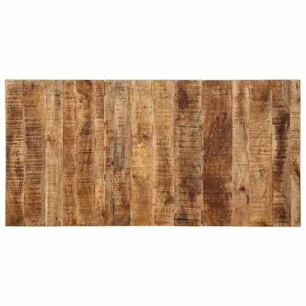 Matbord 140x70x75 cm massivt trä grov mango