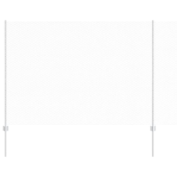 Stängsel med stolpe Silver 1,6 x 50 m Stål