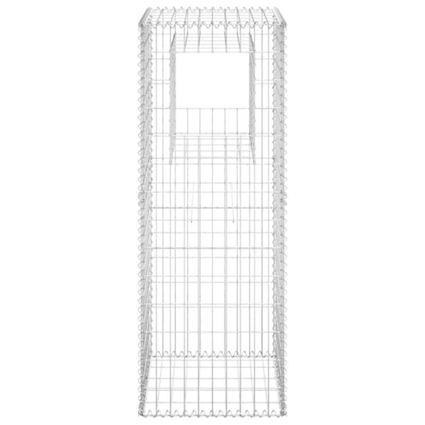 Gabionkorg stolpform 50x50x140 cm järn