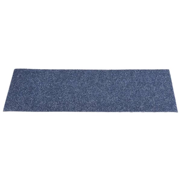 Trappmattor självhäftande 15 st 60x25 cm gråblå rektangulära
