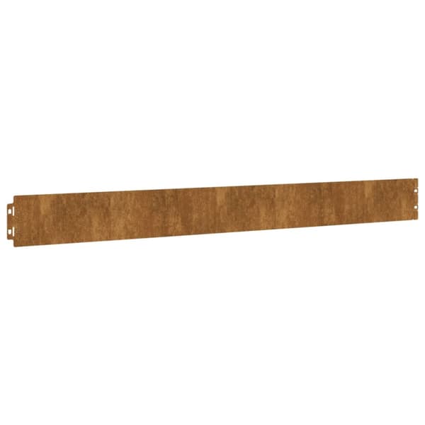 Rabattkanter 10 st 10x103 cm flexibelt cortenstål