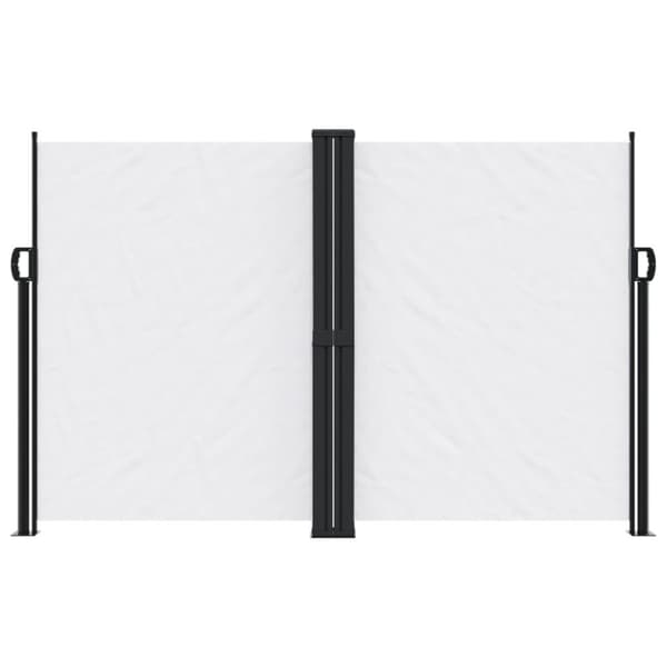 Infällbar sidomarkis vit 160x1000 cm