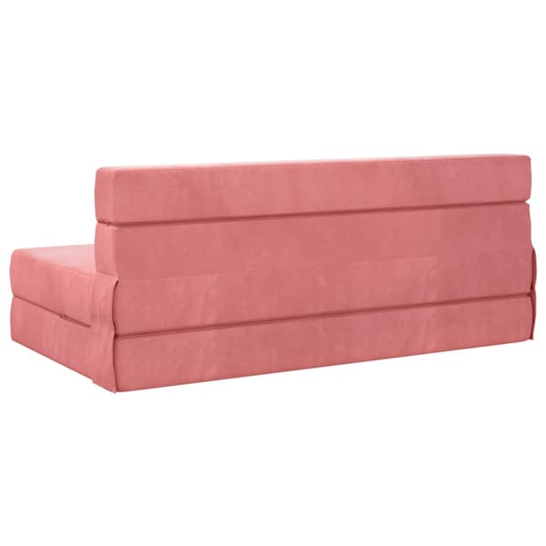Fällsoffa säng Rosa 203 x 152 x 15 cm Sammet
