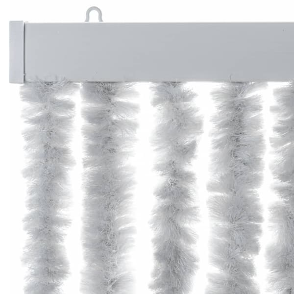Insektsgardin grå 90x200 cm chenille