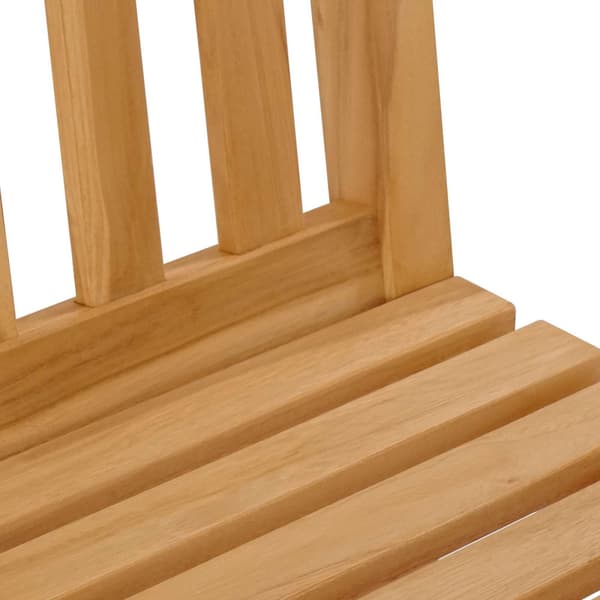 Utomhus Bar Set 3 pcs Obehandlad Massivt teakträ