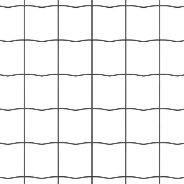 Stängsel med stolpe Grå 0,6 x 50 m Stål och PVC