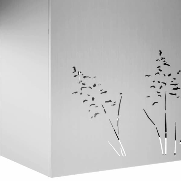 Trädgårdsplanterare 2 st Silver 80 x 20 x 49 cm