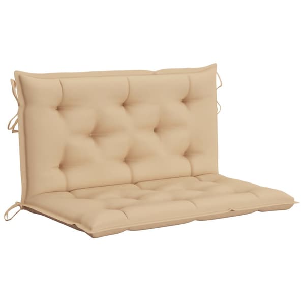 2-sits hammock med palmblad och dynor bambu 202 cm