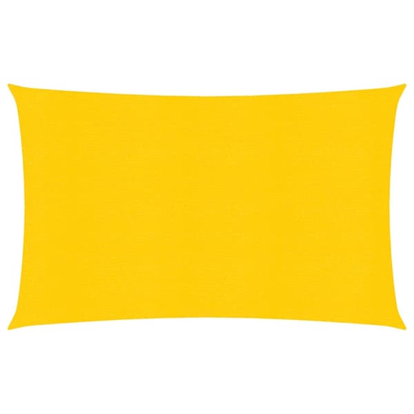 Solsegel 160 g/m² rektangulär gul 5x7 m HDPE