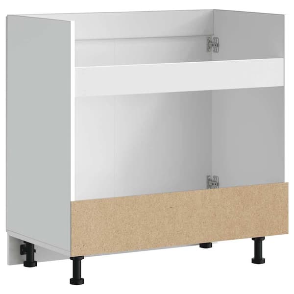 Diskbänk underskåp högglans vit 80x46x81,5 cm konstruerat trä