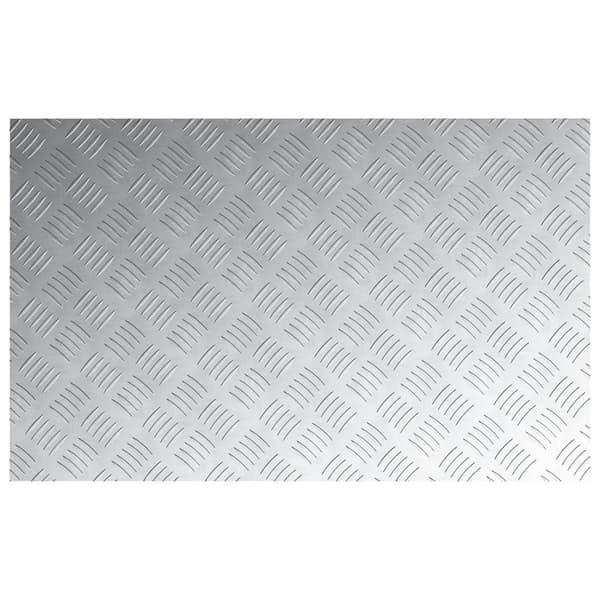 Trappsteg Rektangulär 4 pcs Silver 80 x 50 cm Aluminium