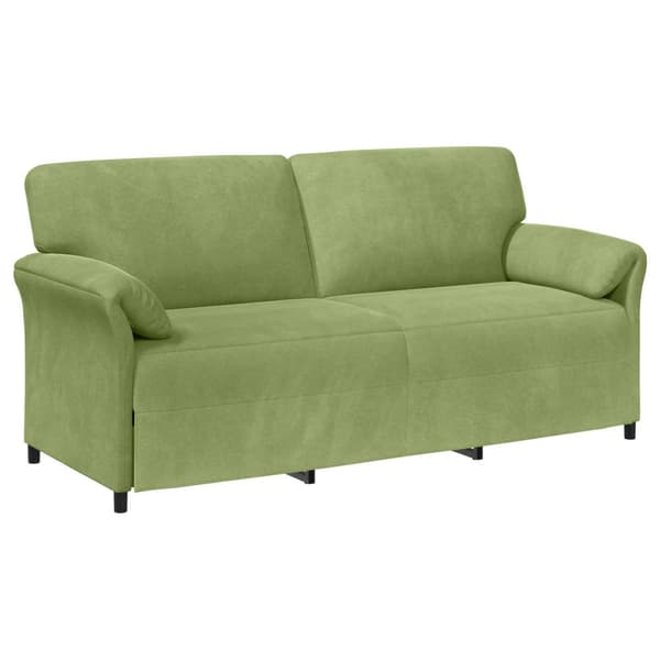 3-Sits soffa Ljusgrön 198 x 83 x 95 cm Sammet