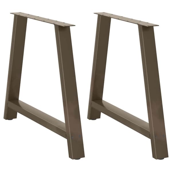 Matbordsben A-formade 2 st 90x(72-73) cm stål