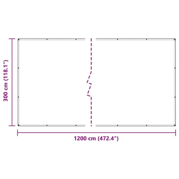Tarpulin Transparent 3 x 12 m PVC