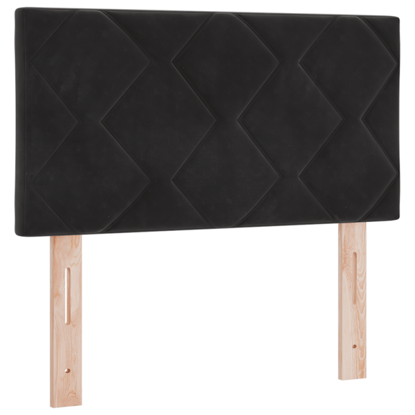 LED huvuddyna Svart 80 cm Sammet