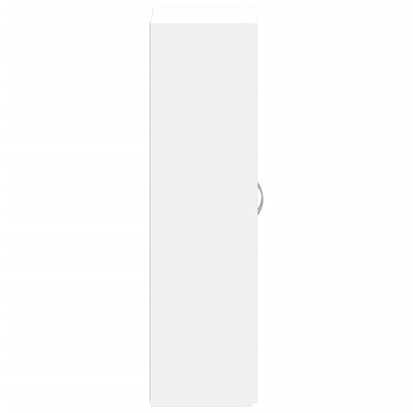 Dokumentskåp vit 60x32x115 cm konstruerat trä