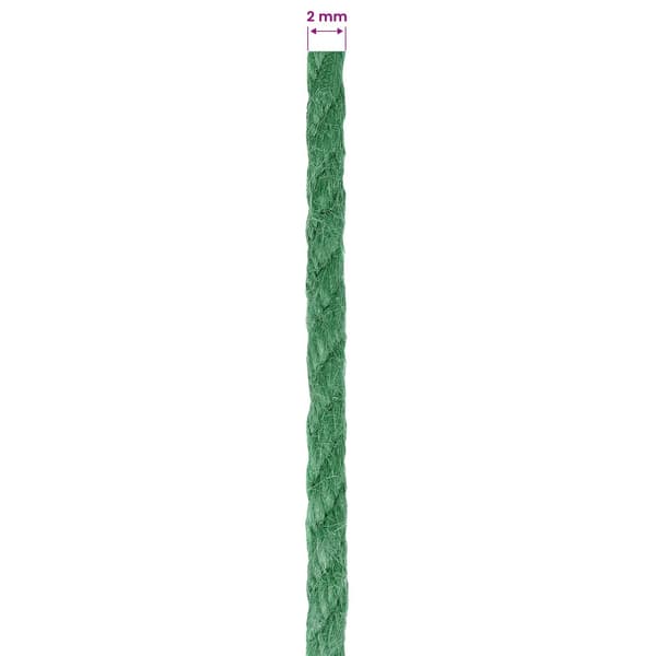 Juterep 2 pcs Grön 100% Tossa jute