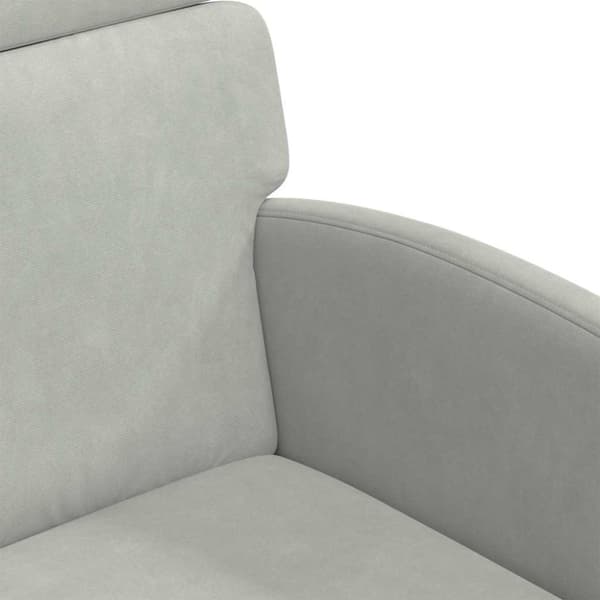 Matstolar med hjul 2 pcs Ljusgrå 58 x 65 x 98 cm Sammet