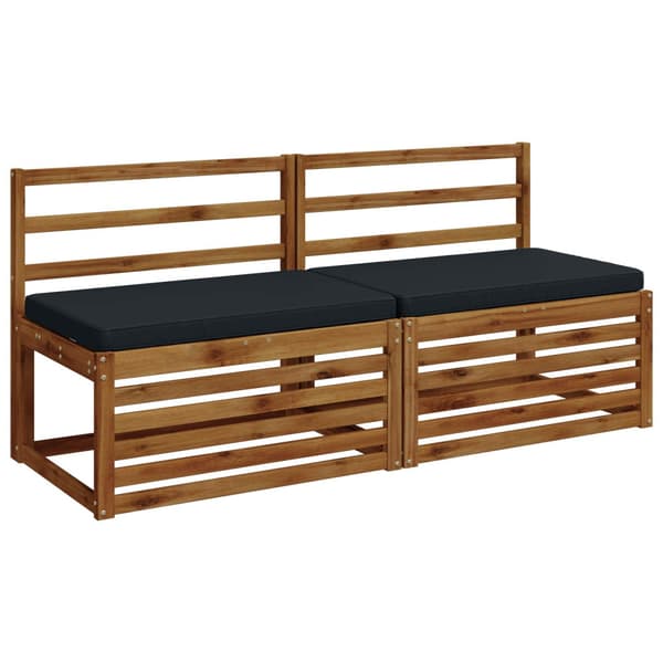 2-delade Bänk Kuddar VUGHT 2 st 100% Polyester Mörkblå