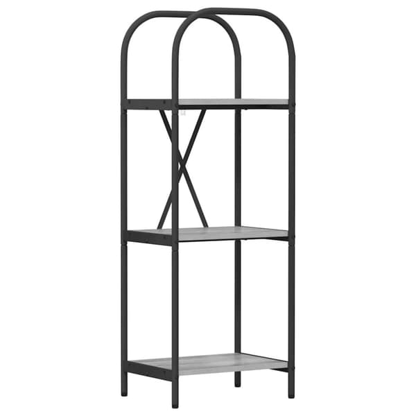 Hyllsystem Grå Sonoma 40 x 30 x 109 cm Konstruerat trä