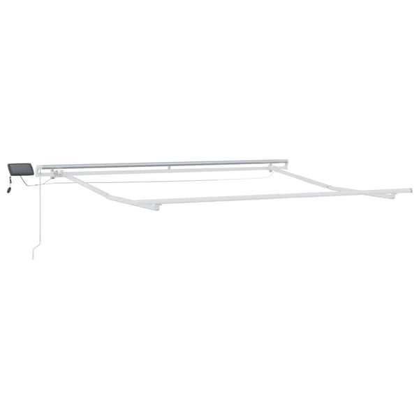 Utfällbar markis Sand 500 × 350 cm Tyger och Stål