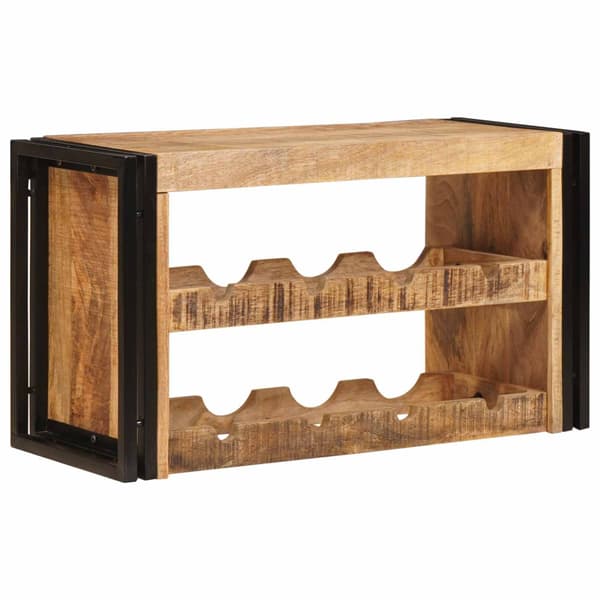 Vinställ Brun 80 x 45 x 33 cm Solid Grov Mangoträ