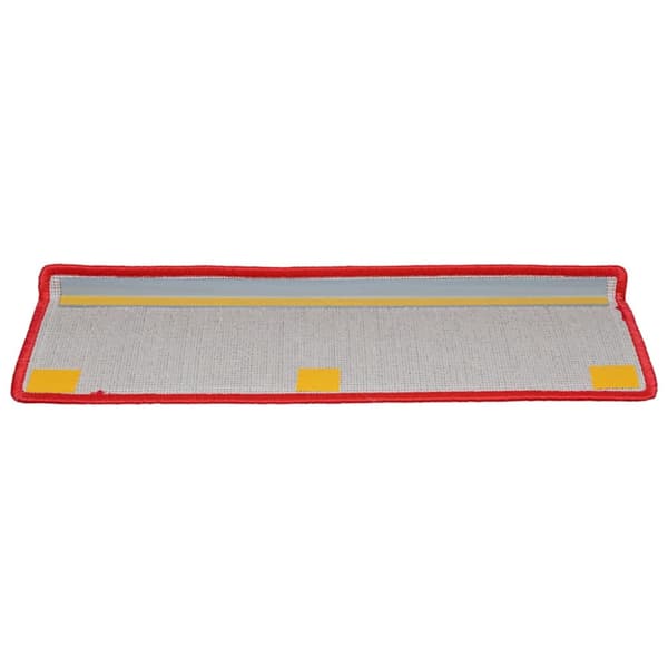 Trappmattor 20 st 65x21x4 cm röda rektangulära kanter
